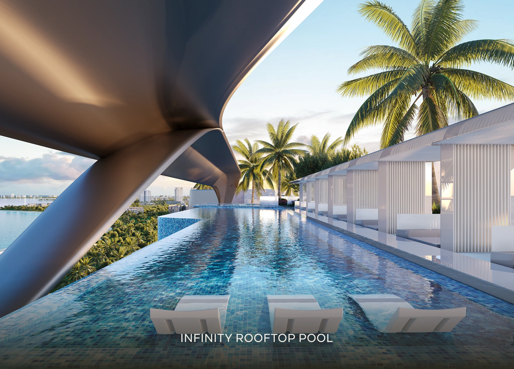infinity roof top pool