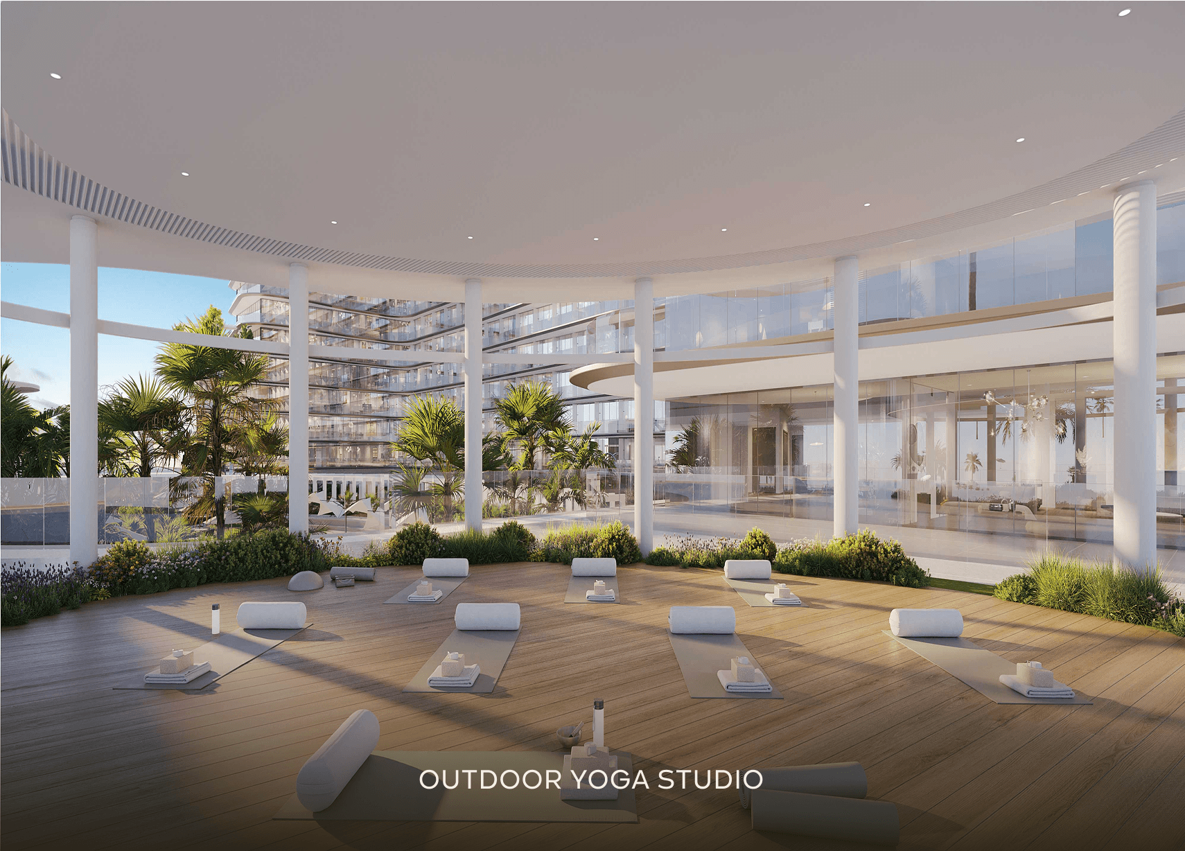 outdoor yoga studio